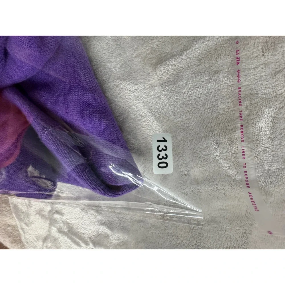 Tommy Bahama Mens Reversible Quarter‎ Zip Sweater Purple Blue Cotton Large 1330